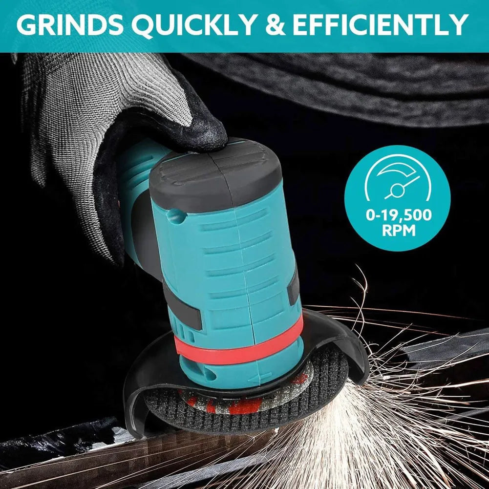 12V Cordless Angle Grinder – 19,500RPM Cutting & Polishing Tool