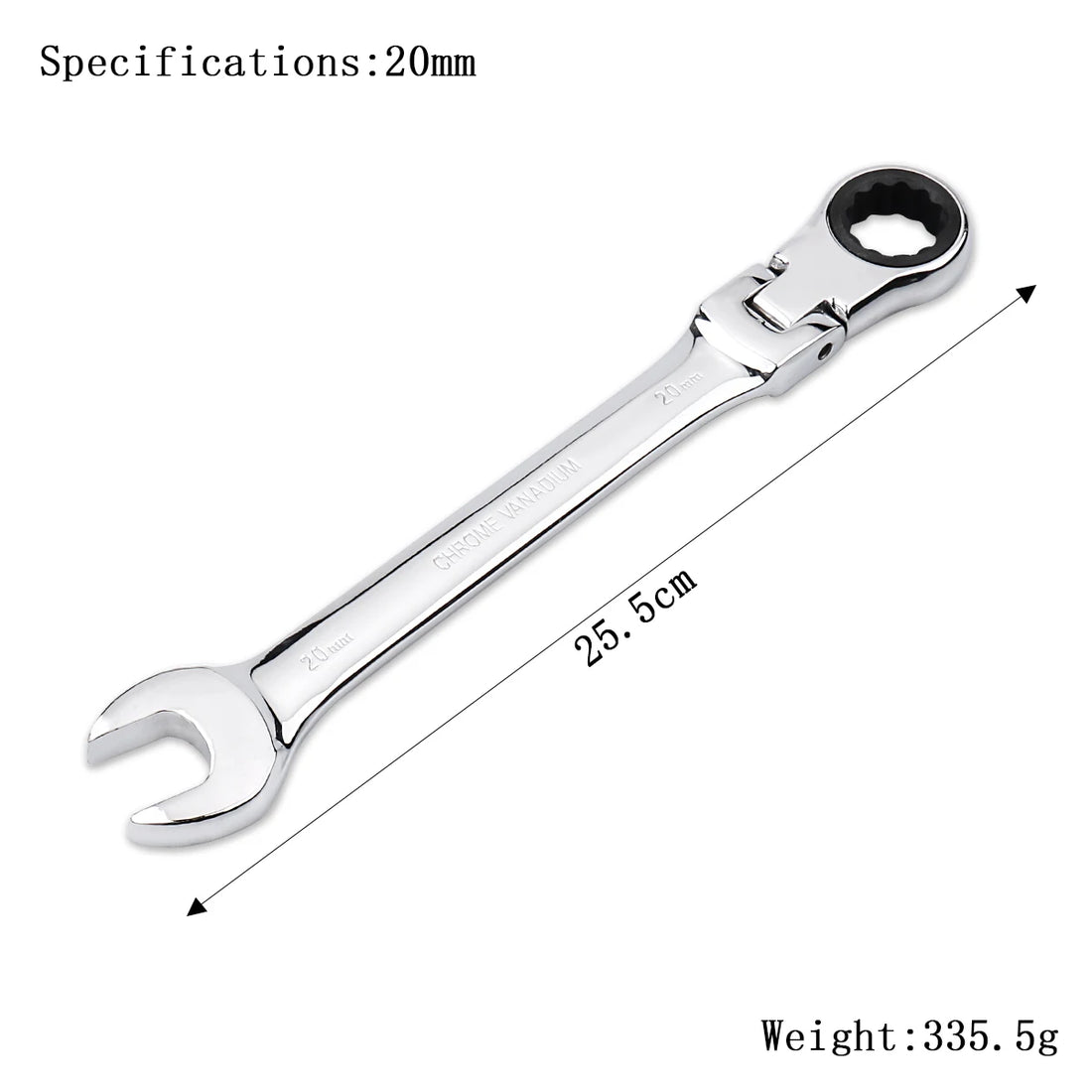 Ratchet Wrench Spanner 72-Tooth Flexible Head