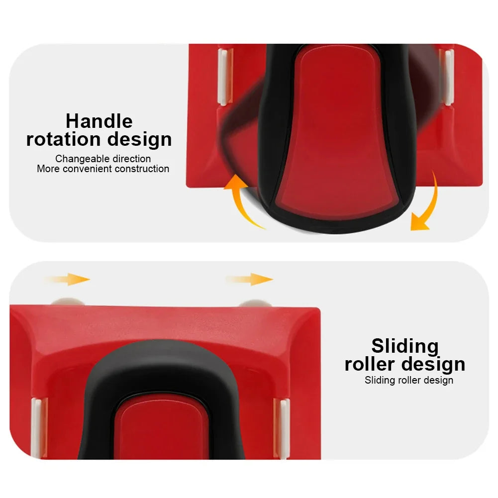 Red Paint Edger Tool – Wall & Corner Cutting-In Brush with Pad