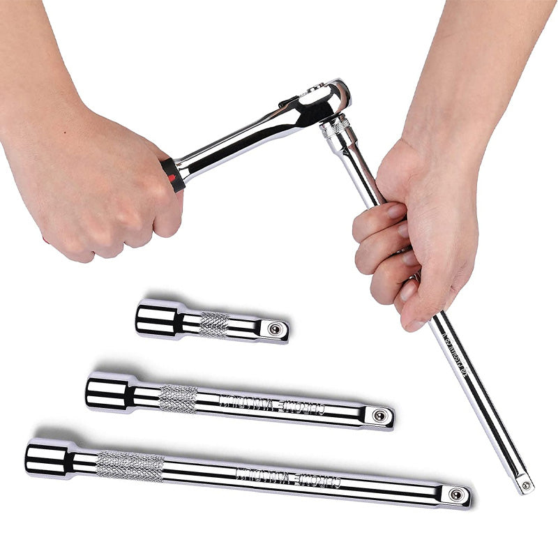 1/4" 3/8" 1/2" Drive Extension Bar Set