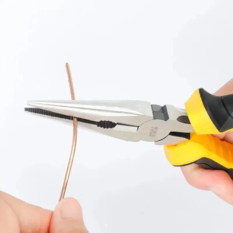 3PCS Pliers Set – 8" Wire Pliers, 6" Needle Nose & Diagonal Cutting Pliers
