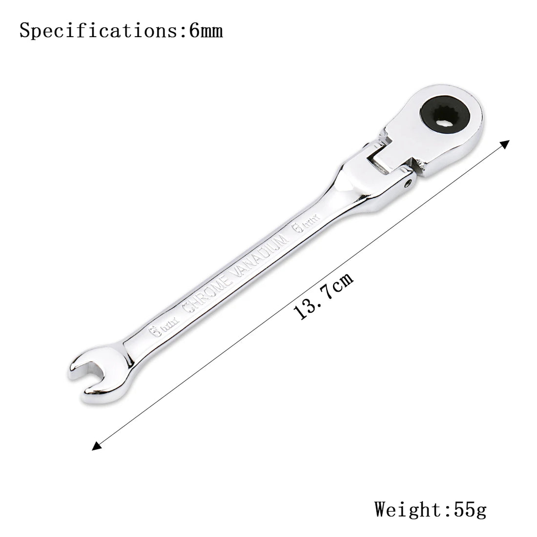 Ratchet Wrench Spanner 72-Tooth Flexible Head