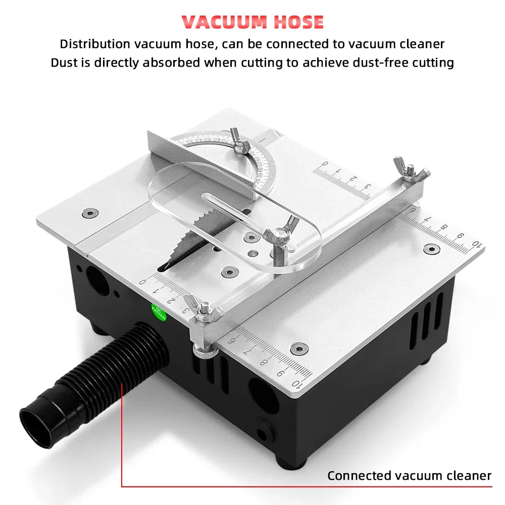 96W Mini Bench Table Saw – Adjustable DIY Woodworking Cutter