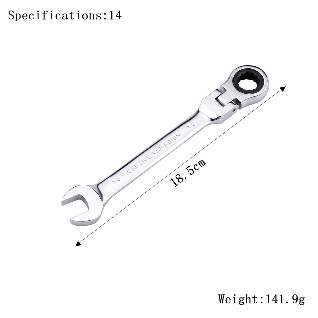 Ratchet Wrench Spanner 72-Tooth Flexible Head