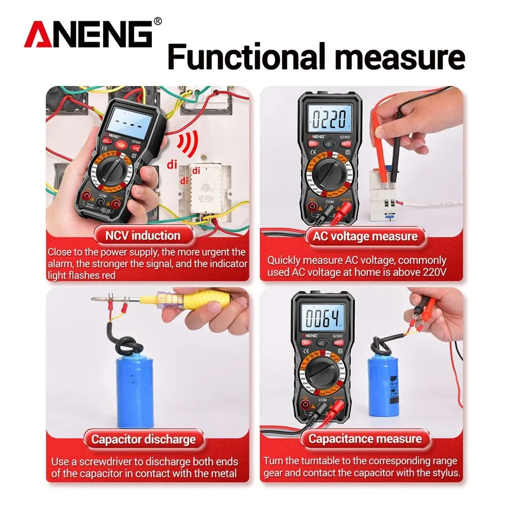 ANENG SZ302 LCD Digital Multimeter
