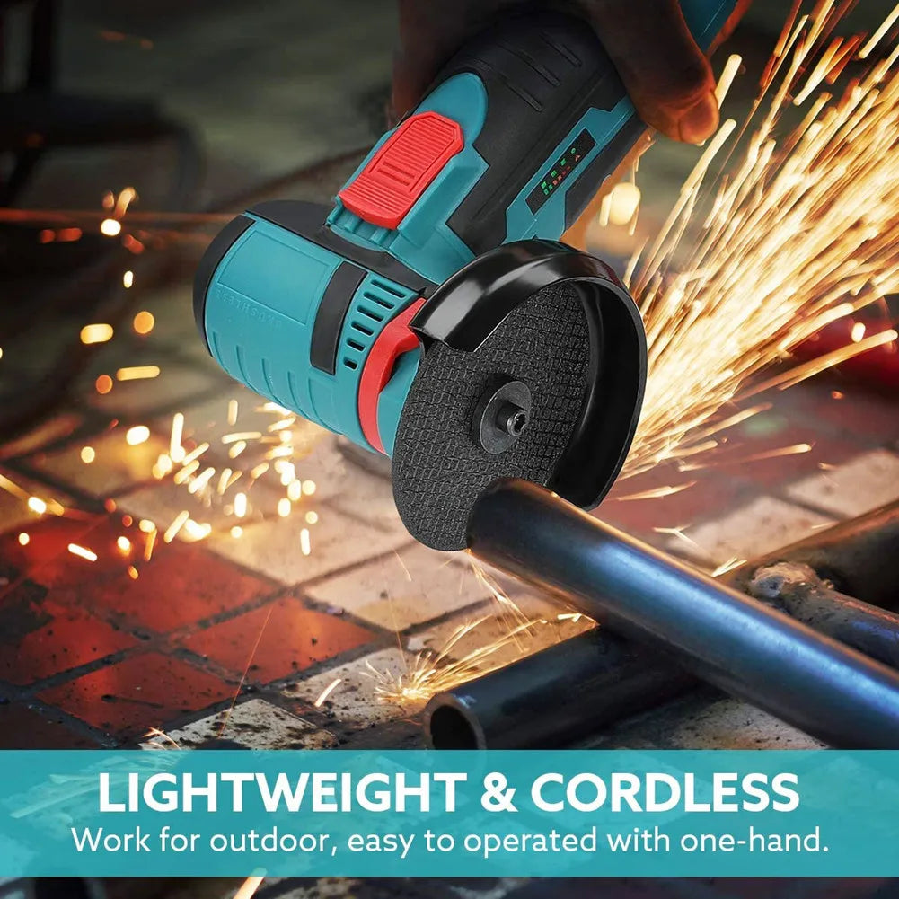 12V Cordless Angle Grinder – 19,500RPM Cutting & Polishing Tool