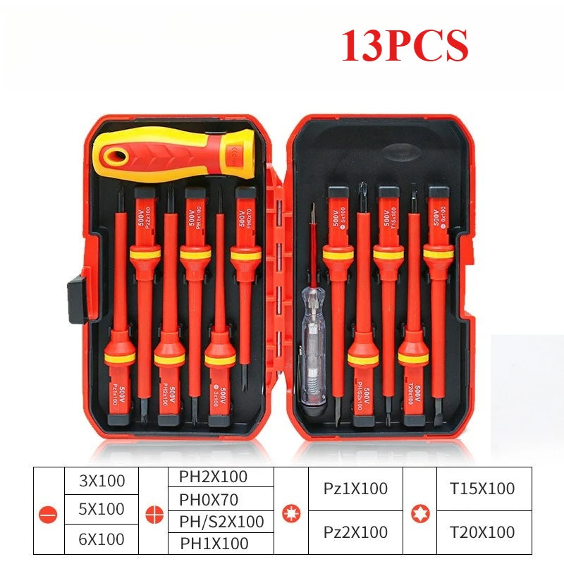 8/13PCS VDE Insulated Screwdriver Set