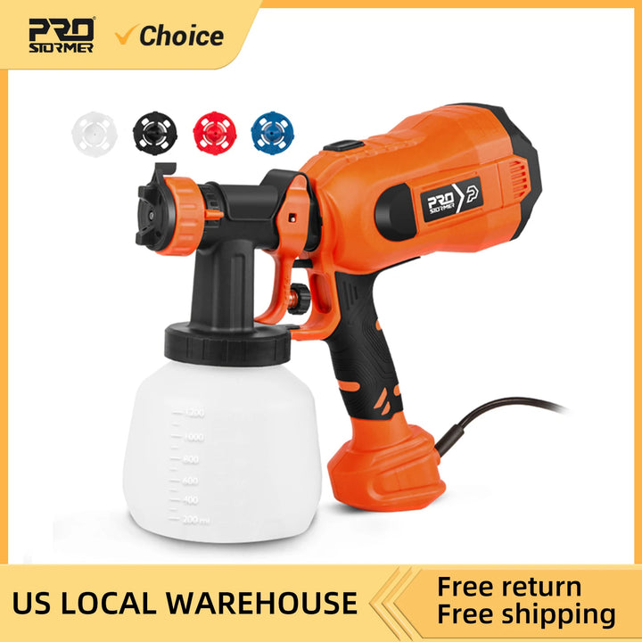 Prostormer 750W HVLP Paint Sprayer Electric Spray Gun