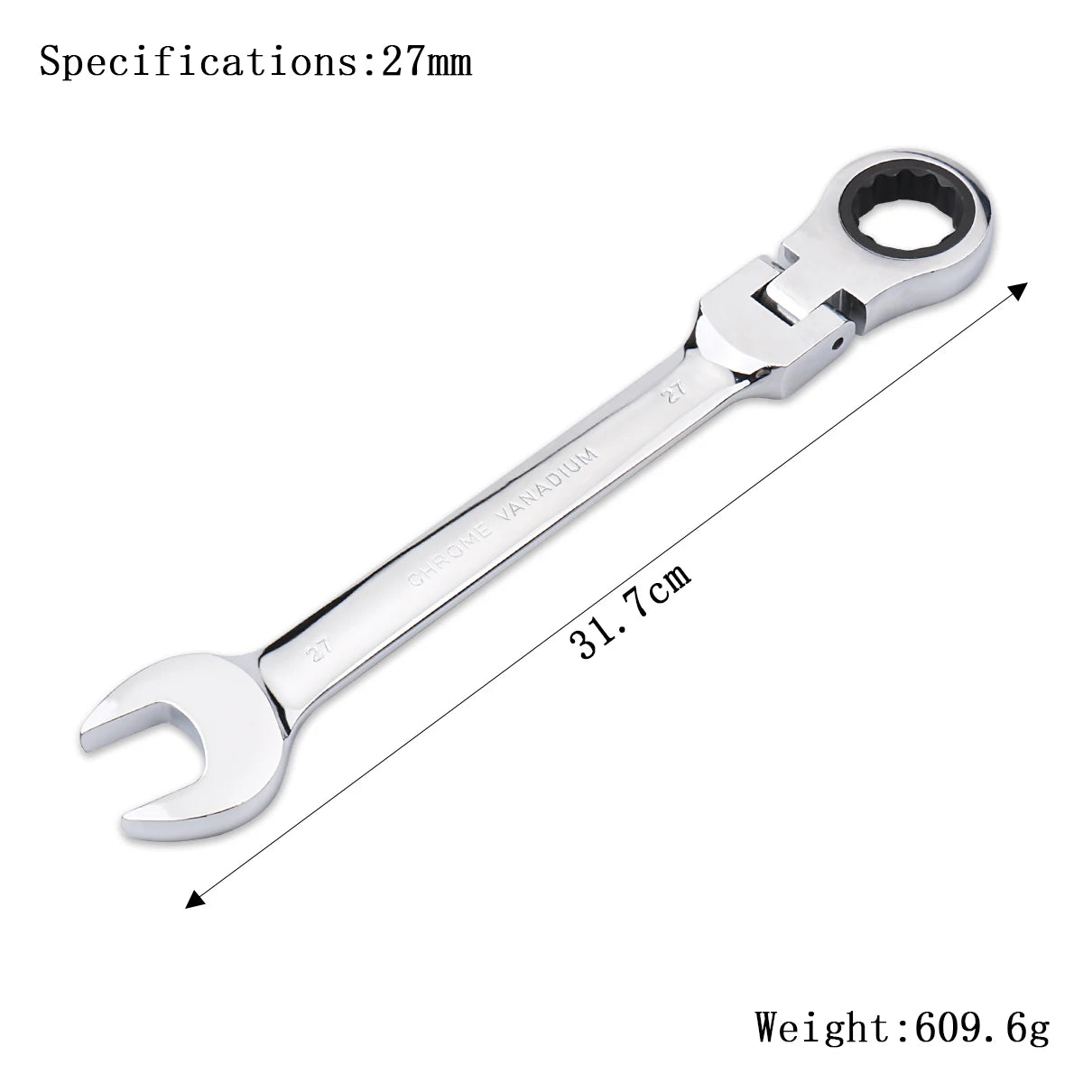 Ratchet Wrench Spanner 72-Tooth Flexible Head