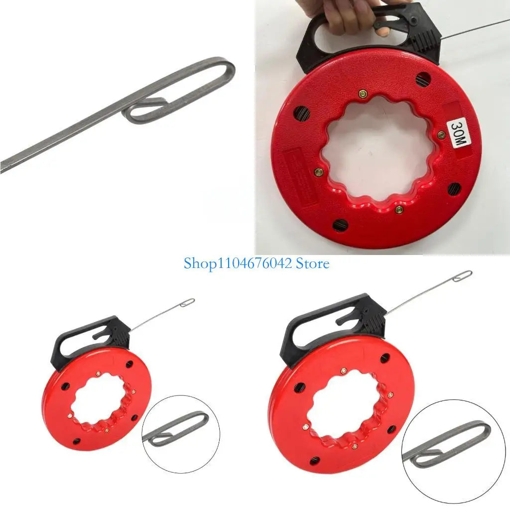 5asd Fish Tape Steel Wire Puller Electrical Wire Fish Tape Duct Rod Leads Device