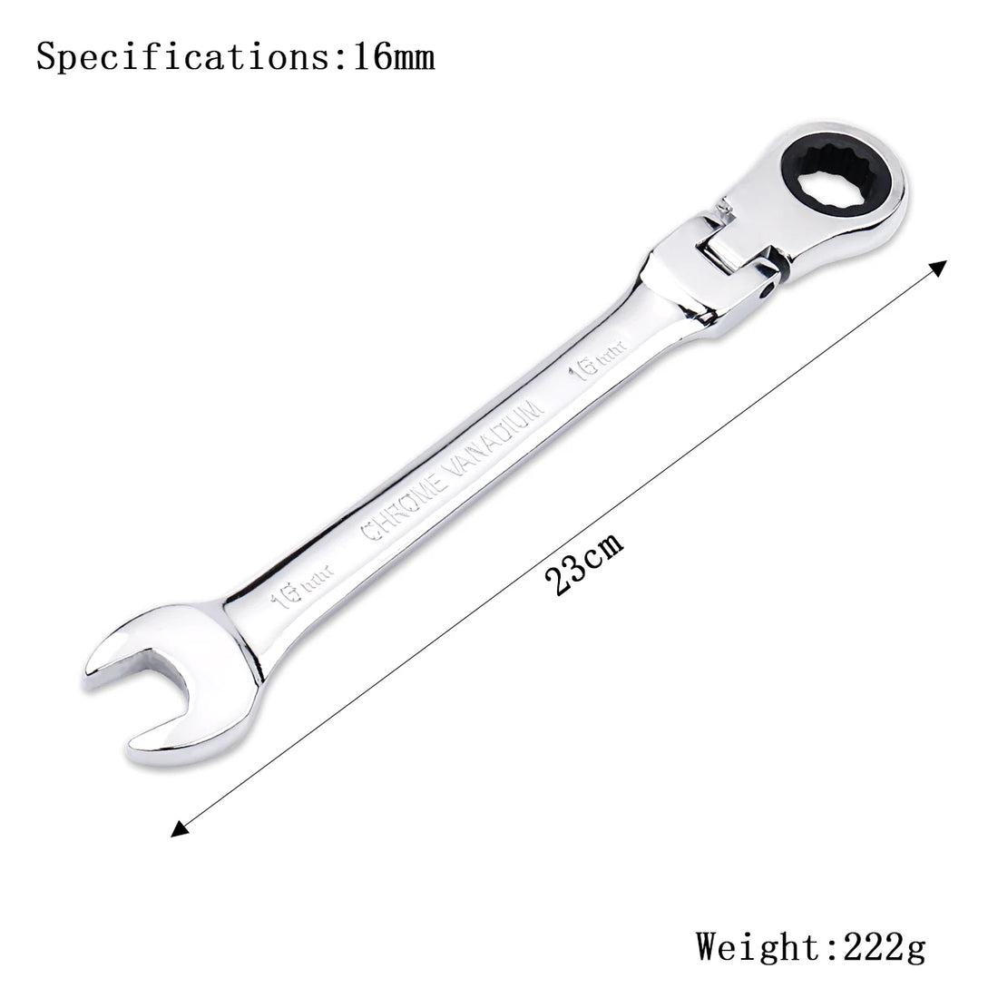Ratchet Wrench Spanner 72-Tooth Flexible Head