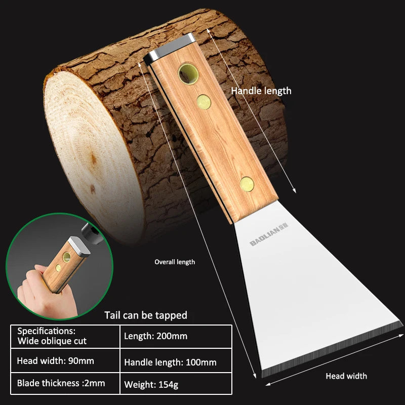Stainless Steel Painter Scraper with Hammerhead