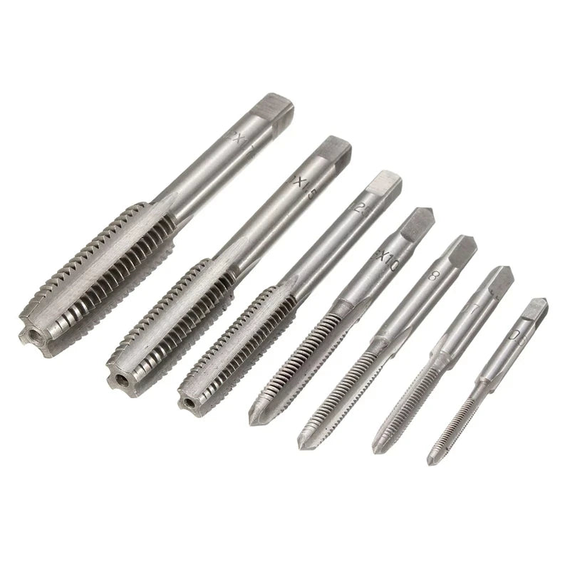 7PCS M3-M12 HSS Metric Tap Set