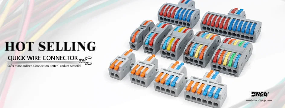 50PCS Colorful Electrical Wire Connectors – Insulated Crimp Twist Nuts