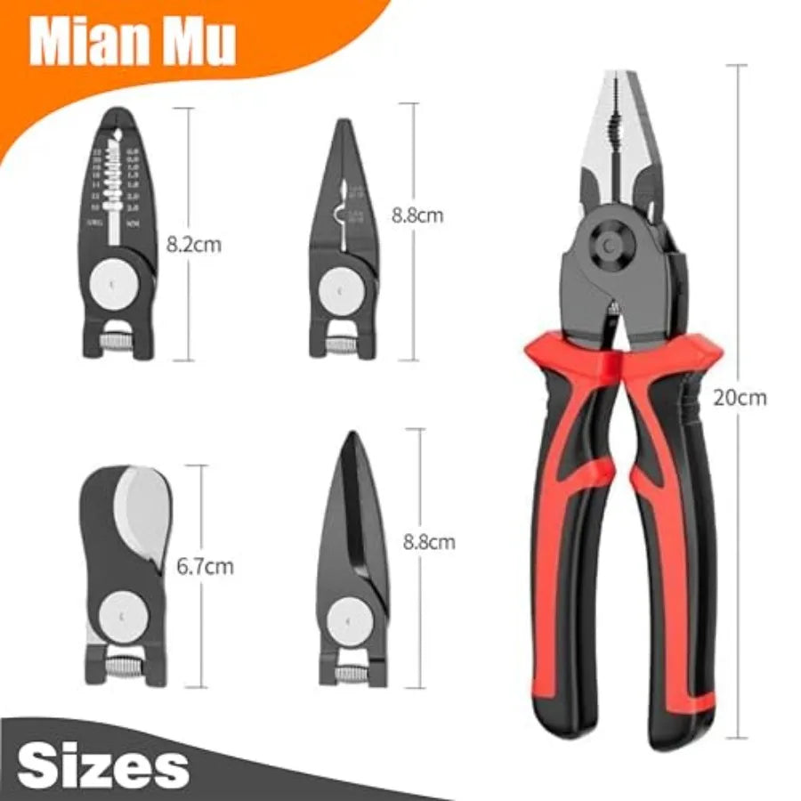 5-in-1 Multifunctional Interchangeable Plier Set