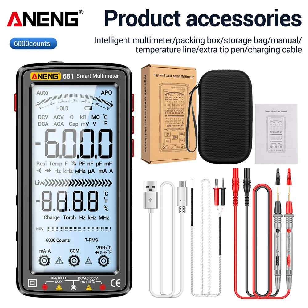 ANENG 681 Rechargeable Digital Multimeter