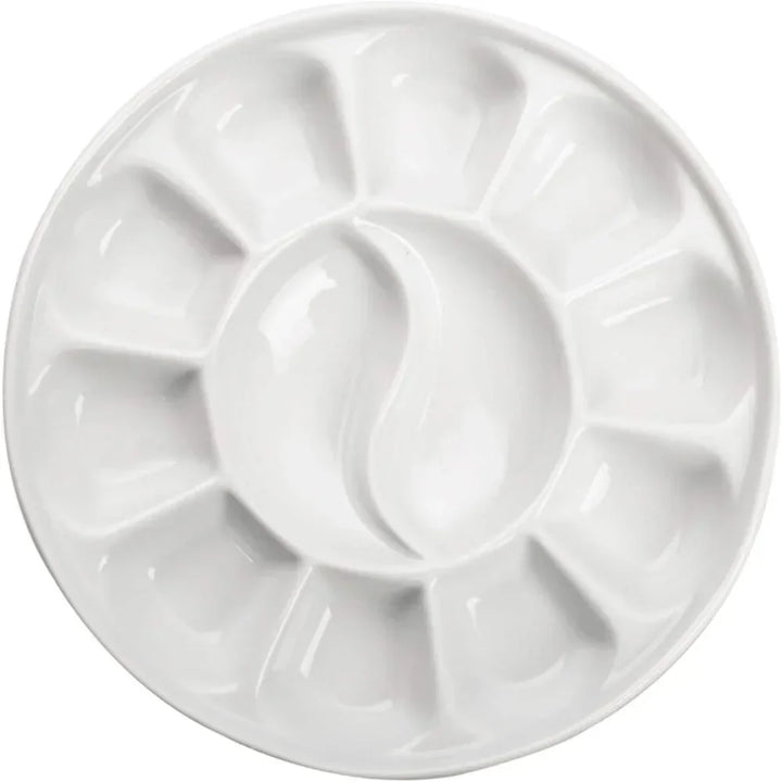 12-Well Round Porcelain Watercolor Palette