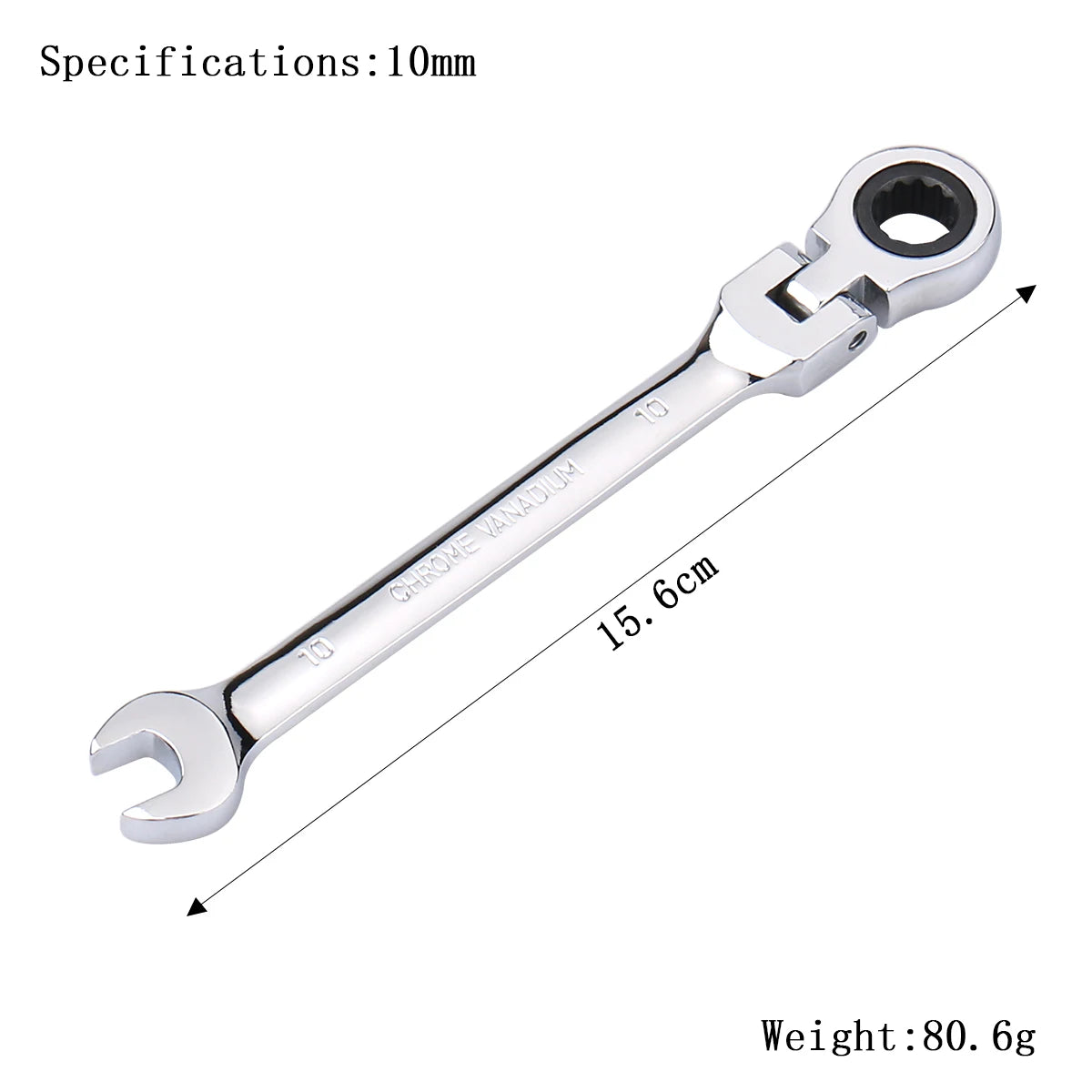 Ratchet Wrench Spanner 72-Tooth Flexible Head