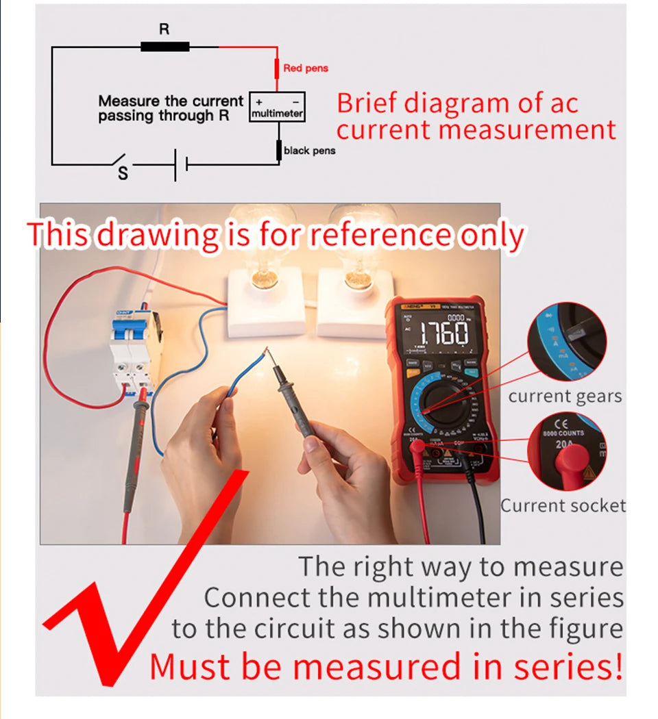 ANENG SZ302 LCD Digital Multimeter