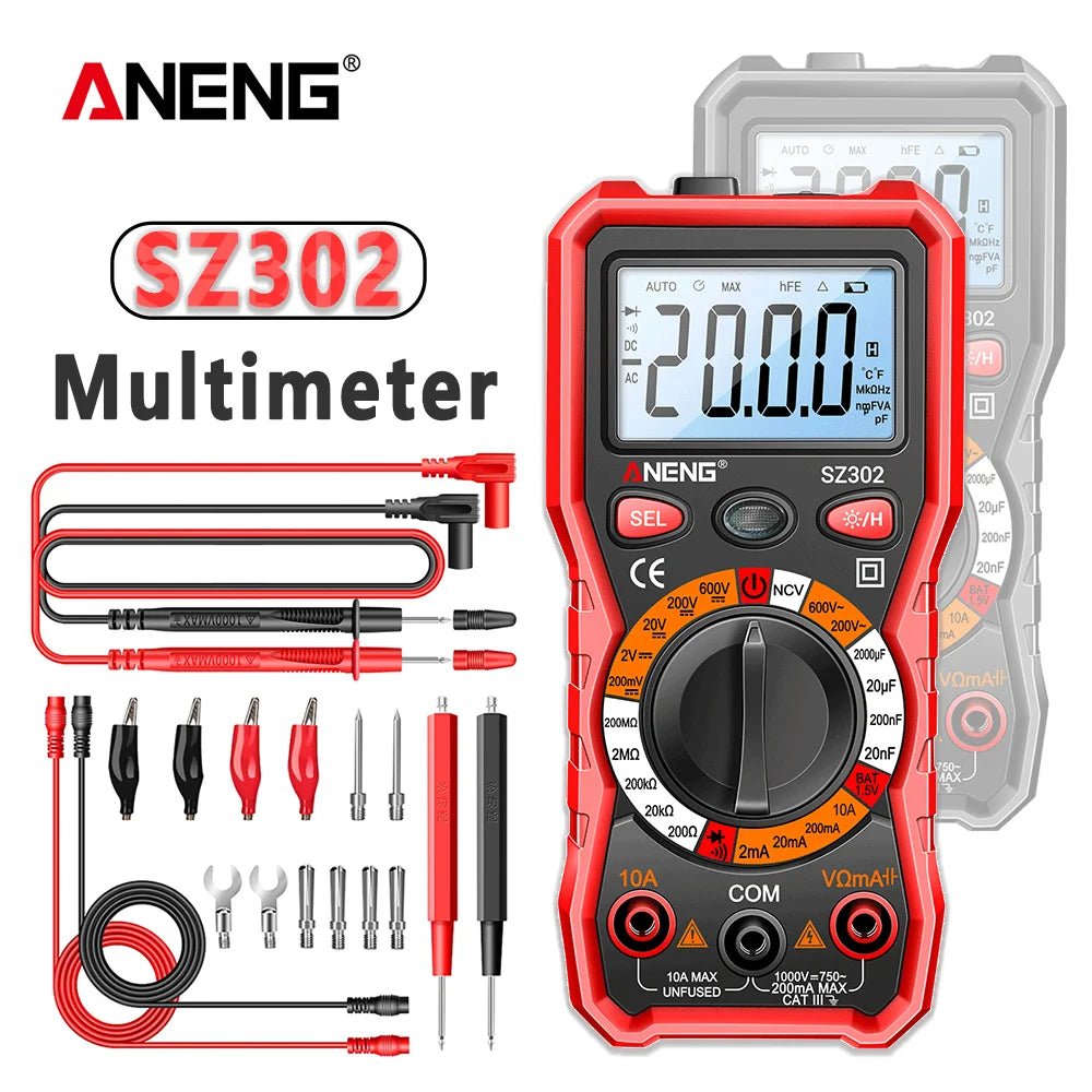 ANENG SZ302 LCD Digital Multimeter