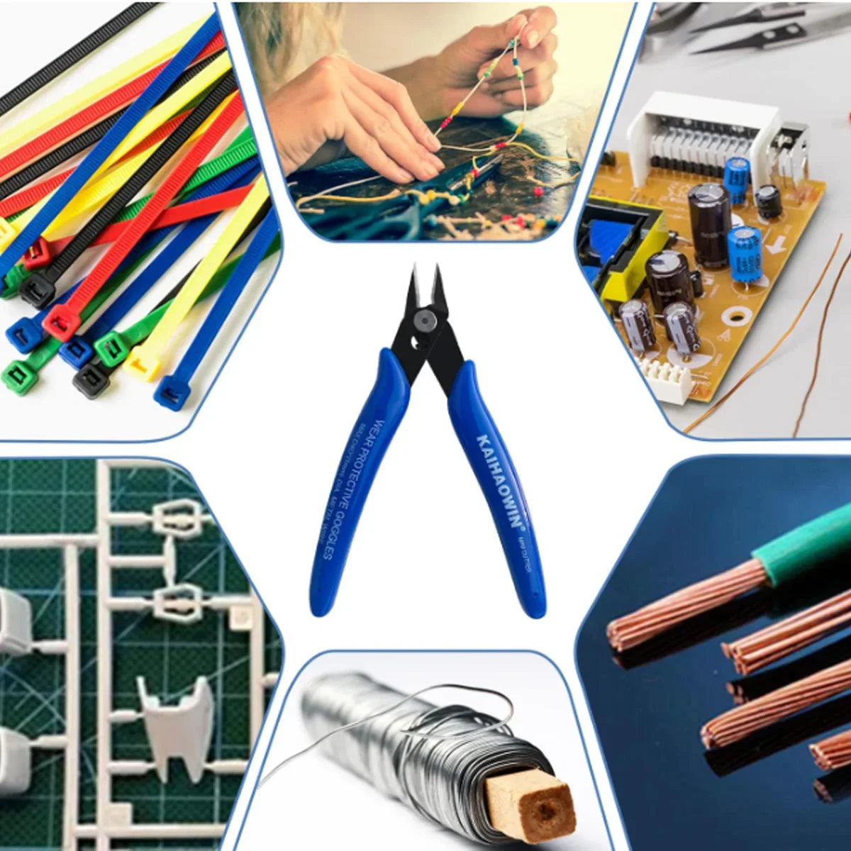 1/2/5pcs Carbon Steel Diagonal Pliers