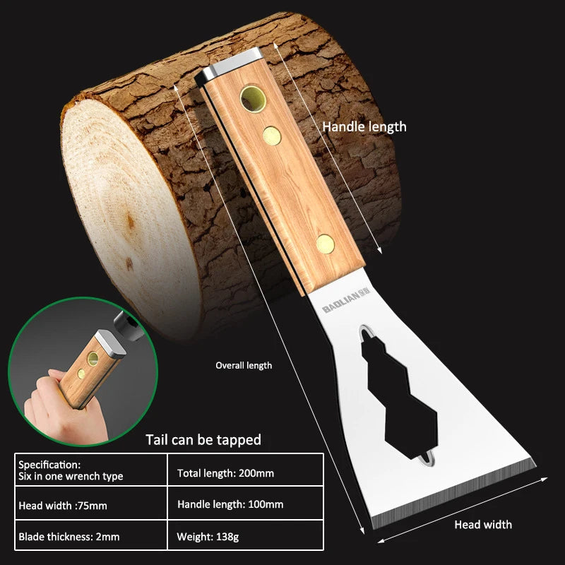 Stainless Steel Painter Scraper with Hammerhead