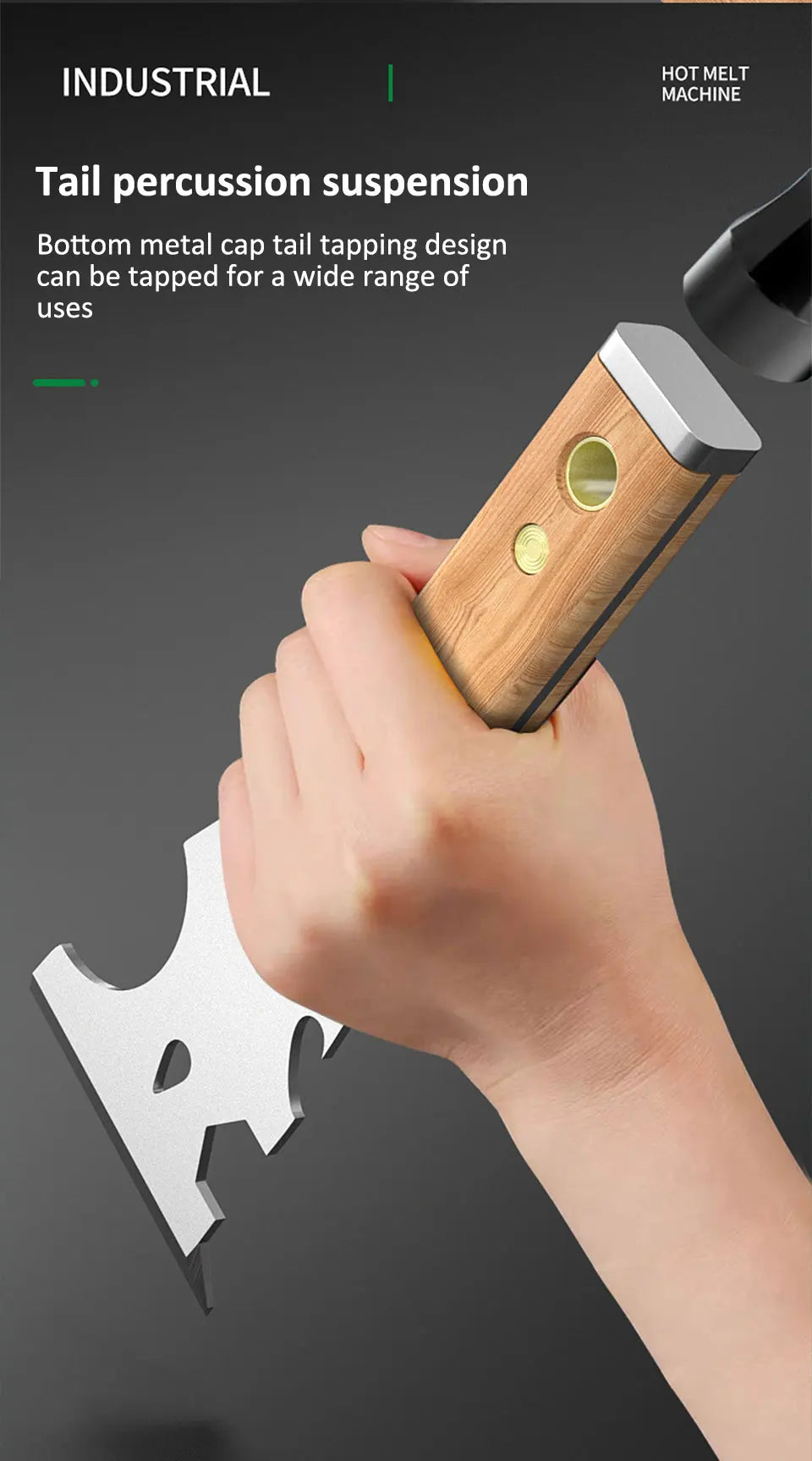 Stainless Steel Painter Scraper with Hammerhead