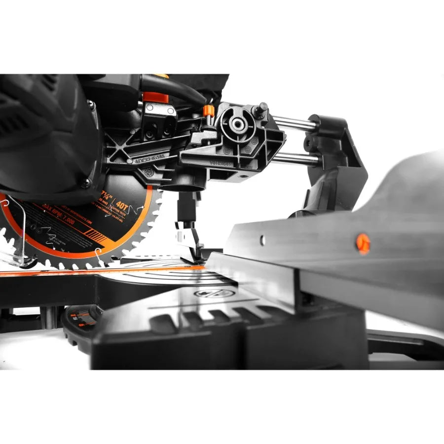WEN 9.5A 7.25-Inch Sliding Compound Miter Saw with LED Guide