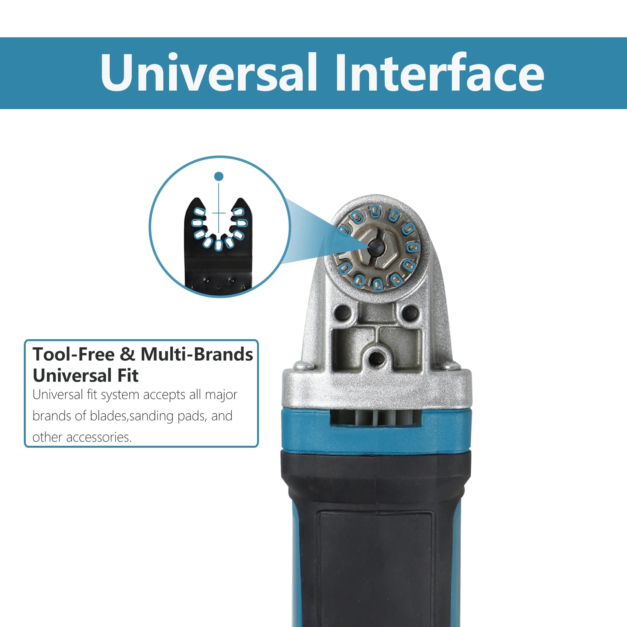 600W Quick-Change Oscillating Multi-Tool – 120V/230V Electric Saw