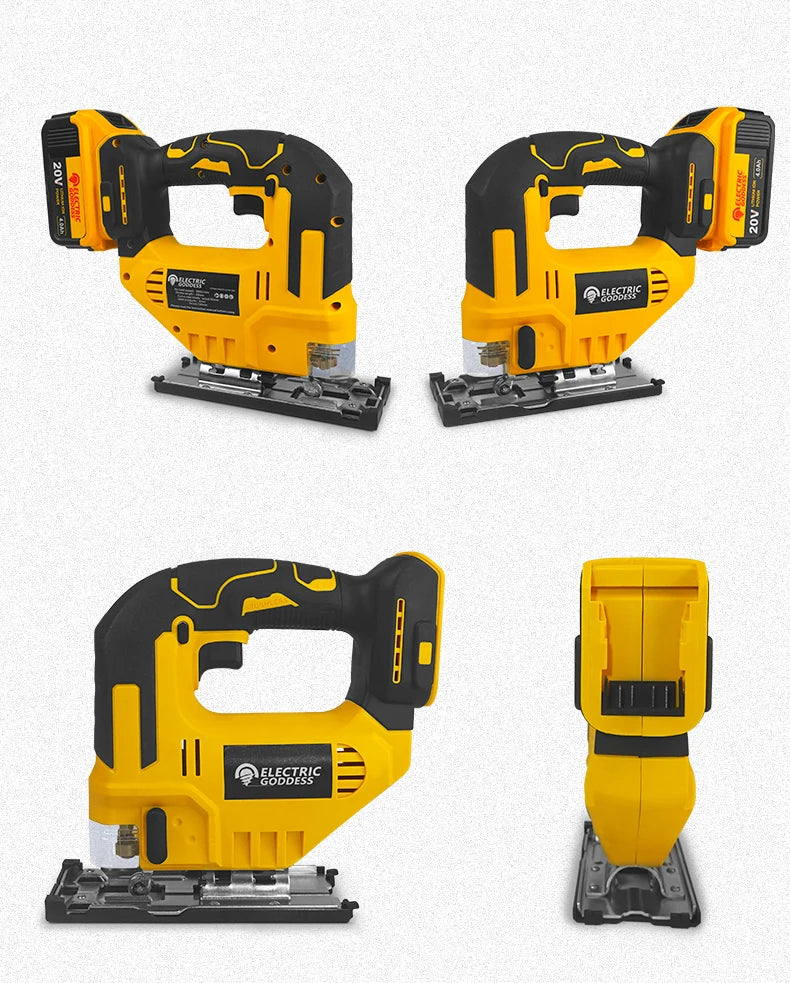 Electric Goddess Cordless Jig Saw – 2700RPM, 3-Speed, Fits Dewalt 20V