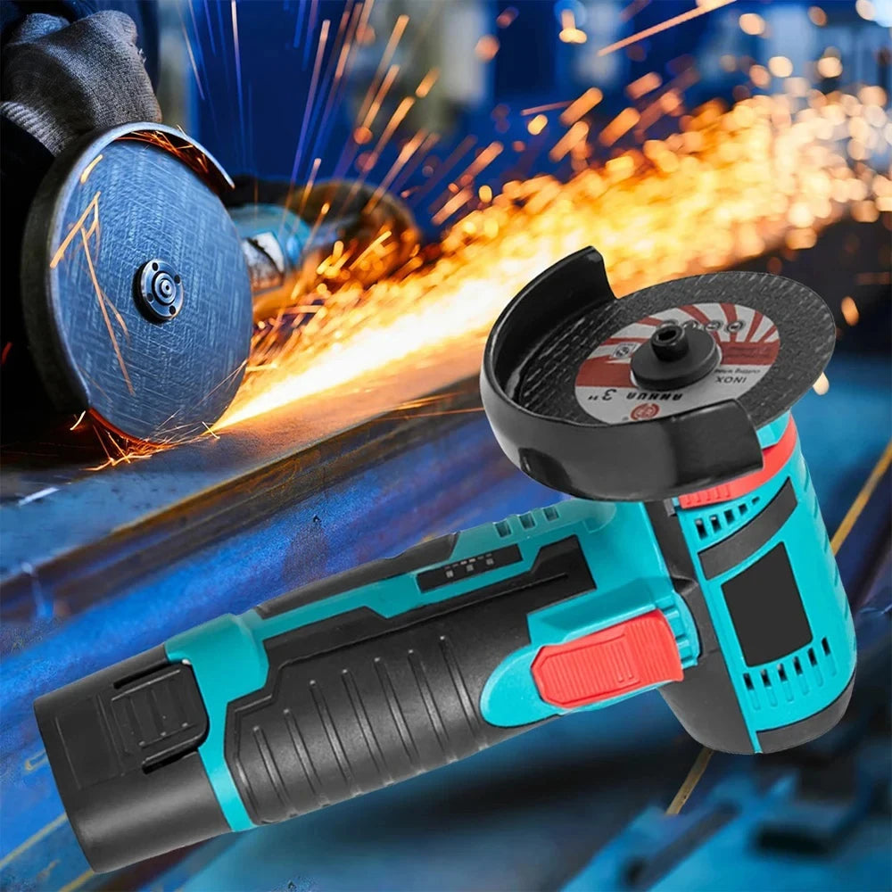 12V Cordless Angle Grinder – 19,500RPM Cutting & Polishing Tool