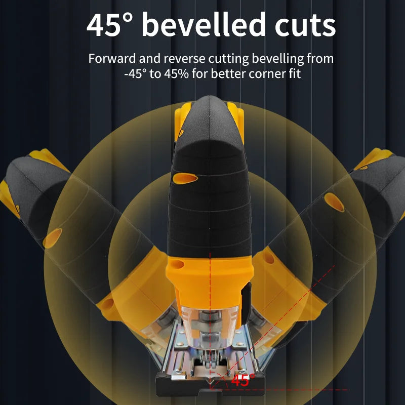 Mamidw Cordless Electric Jig Saw – 2700RPM, For Dewalt 20V Battery