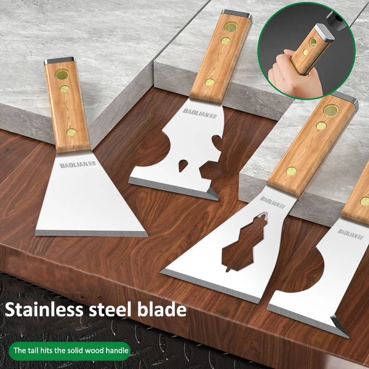 Stainless Steel Painter Scraper with Hammerhead