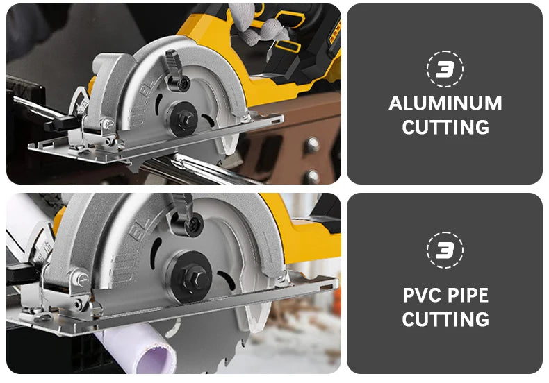 EGOD 5-Inch Brushless Circular Saw – Cordless, Fits Dewalt 20V Battery