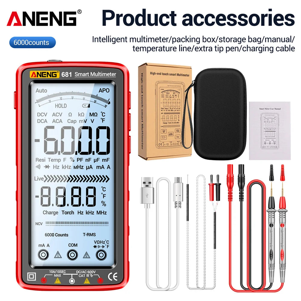 ANENG 681 Rechargeable Digital Multimeter