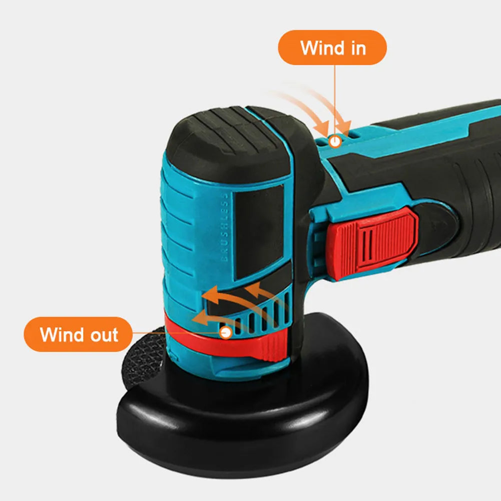 12V Cordless Angle Grinder – 19,500RPM Cutting & Polishing Tool