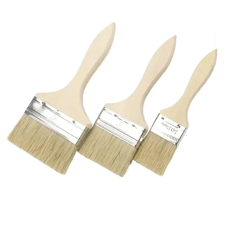 5pcs Paint Brush Set – Wooden Handle Wall & Furniture Painting Brushes