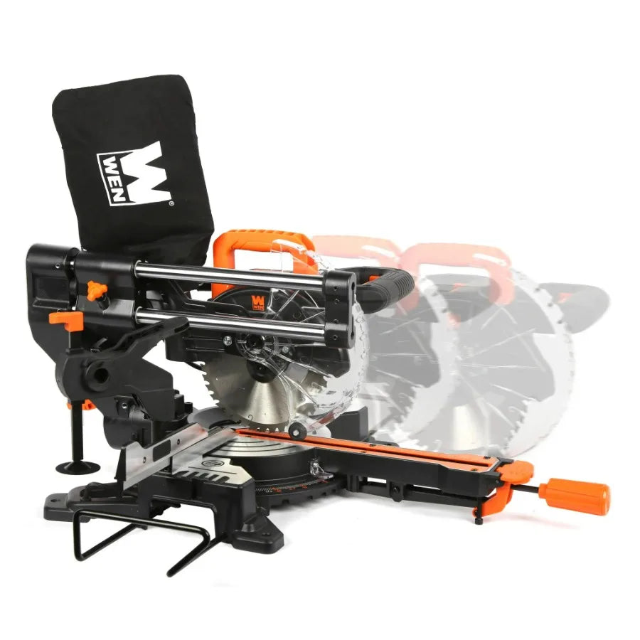 WEN 9.5A 7.25-Inch Sliding Compound Miter Saw with LED Guide