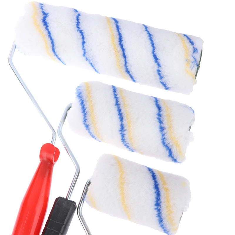 4", 6", 9" Paint Roller Brush with Short & Long Handle for Wall Painting