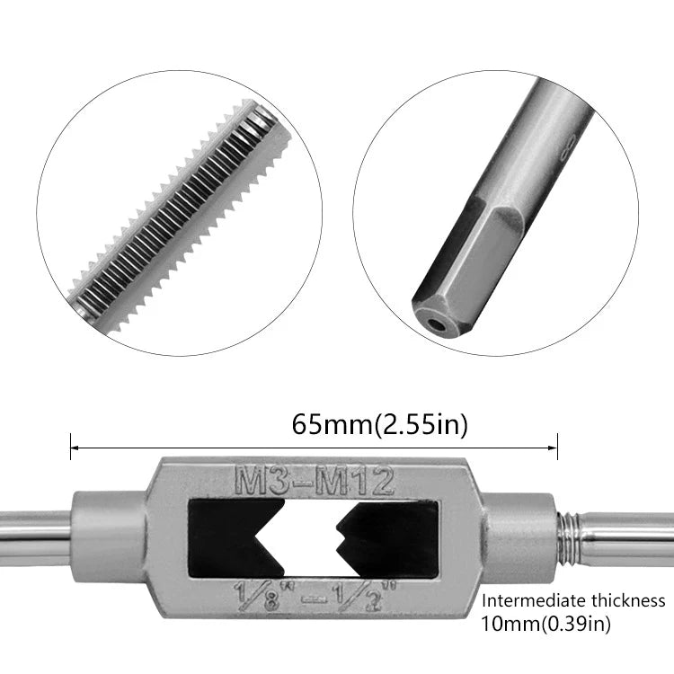 M3-M12 HSS Metric Hand Tap Set