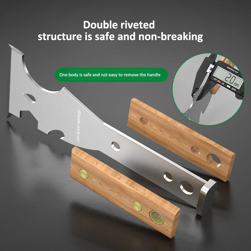 Stainless Steel Painter Scraper with Hammerhead