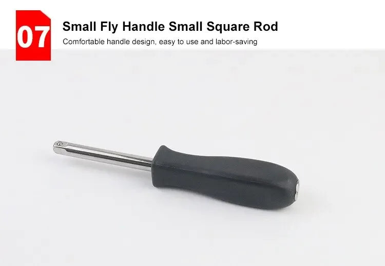 46-Piece 1/4-Inch Car Repair Socket & Wrench Tool Kit