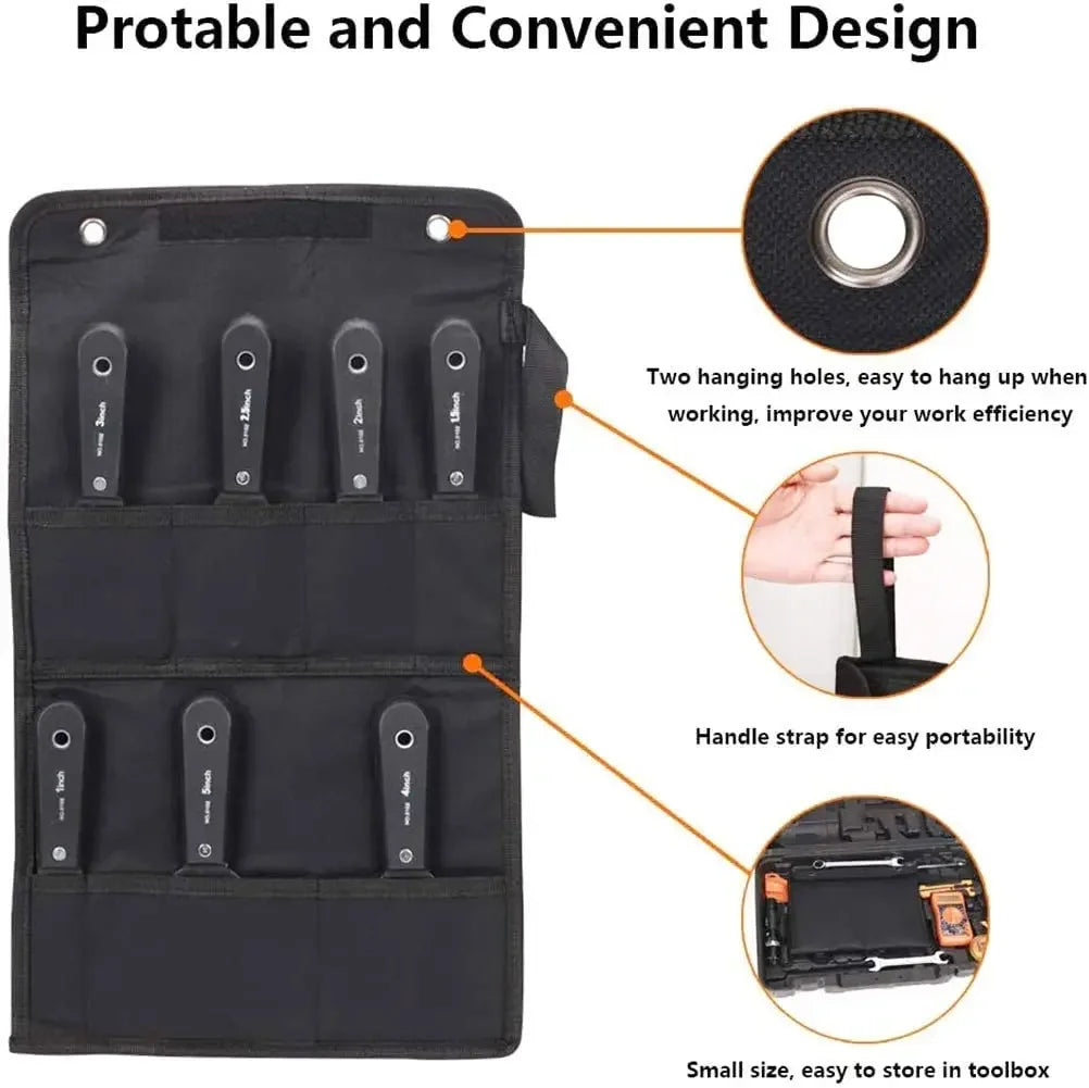 7PCS Carbon Steel Putty Knife Set