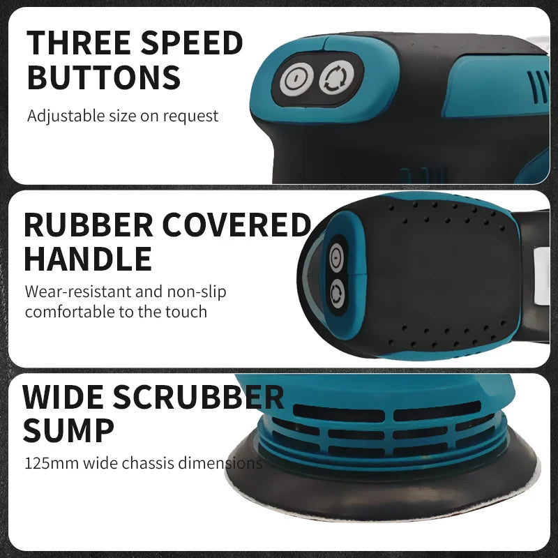 Mamidw 18V Cordless Orbital Sander – For Makita Battery