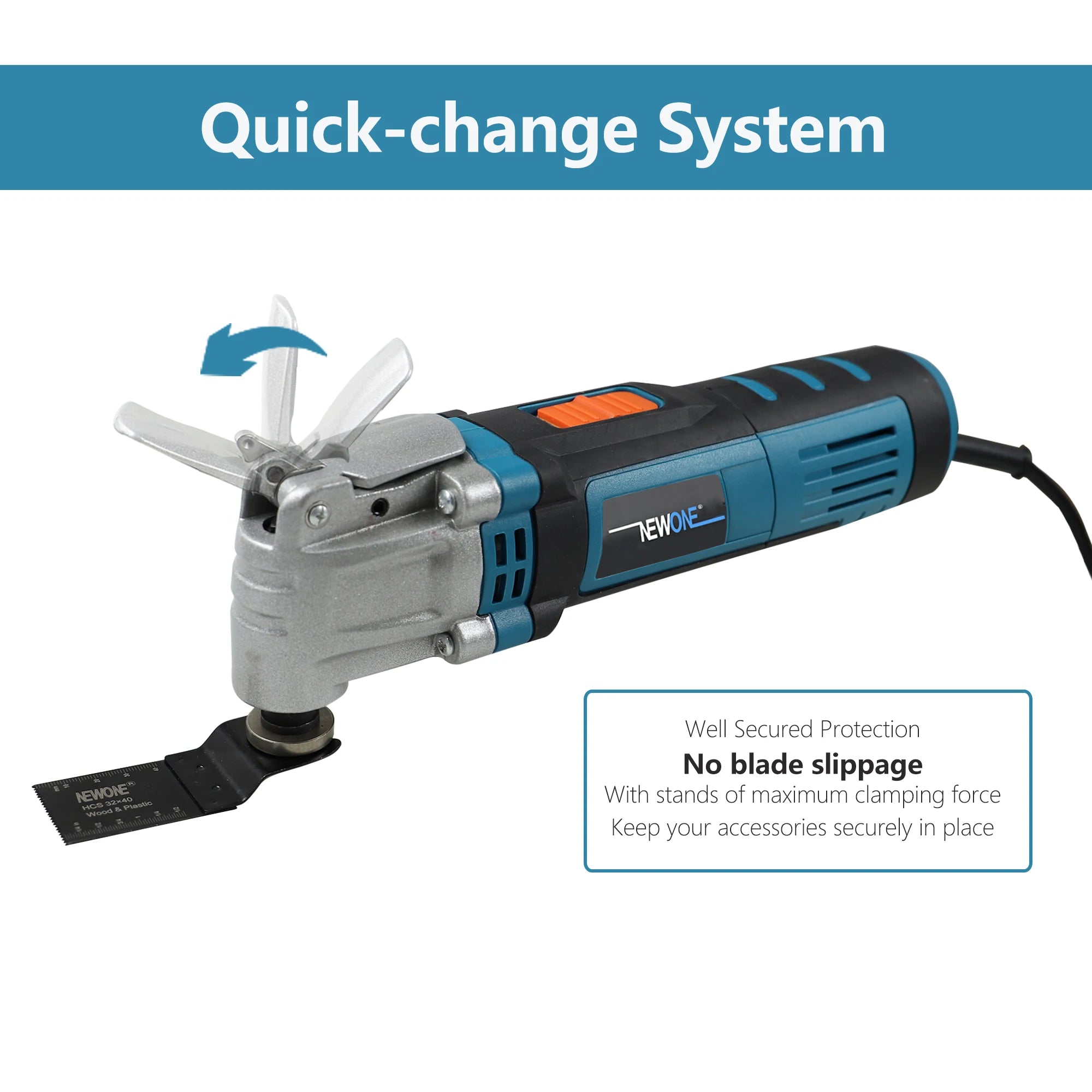 600W Quick-Change Oscillating Multi-Tool – 120V/230V Electric Saw