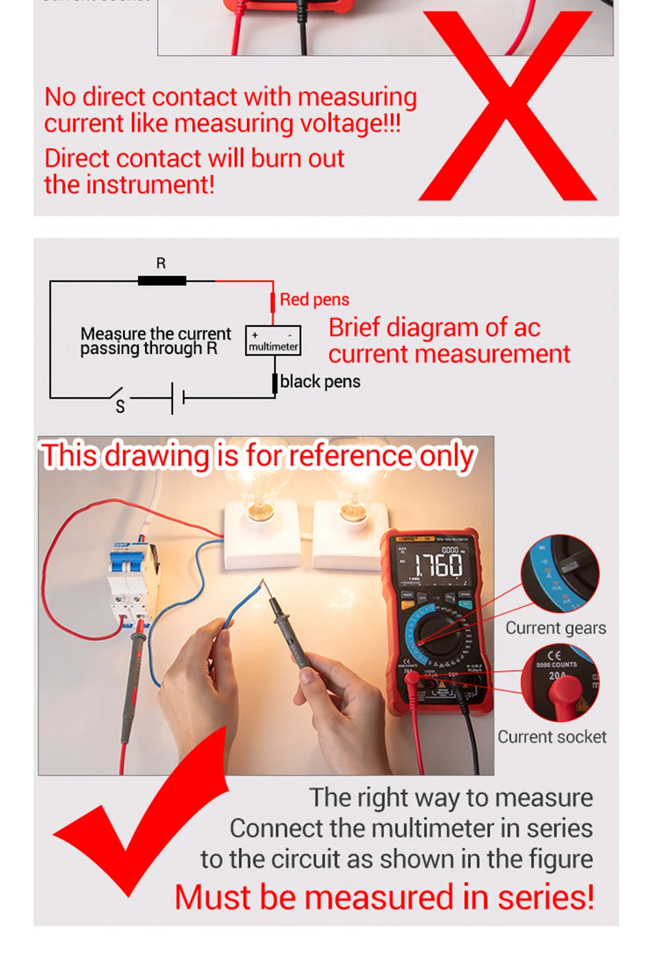 ANENG 681 Rechargeable Digital Multimeter