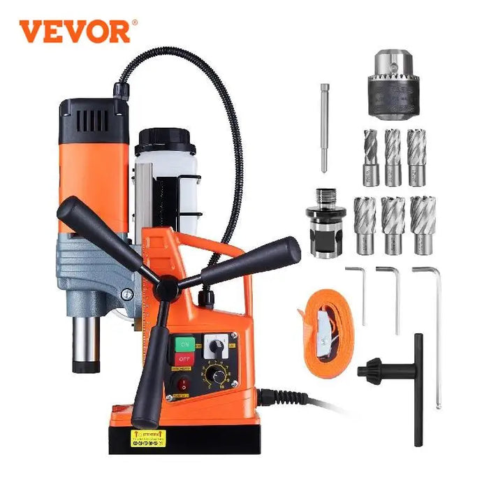 SucceBuy 1300W/1400W Magnetic Drill Press – 2" Electric Boring Machine