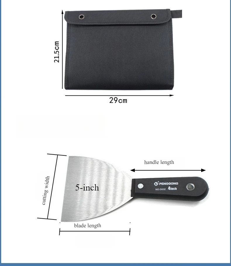 7PCS Carbon Steel Putty Knife Set