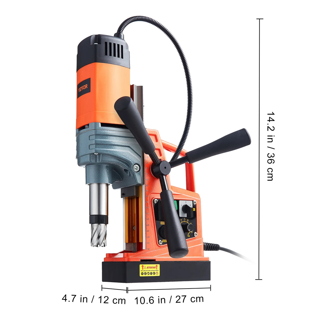 SucceBuy 1300W/1400W Magnetic Drill Press – 2" Electric Boring Machine