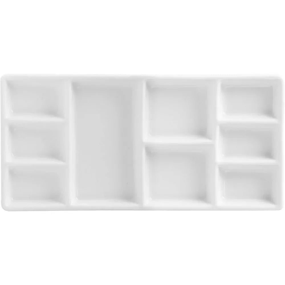 12-Well Round Porcelain Watercolor Palette